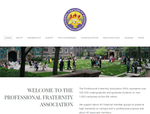 Tablet Screenshot of professionalfraternity.org